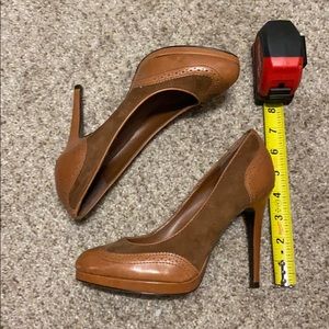 Leather and suede Ralph Lauren pumps